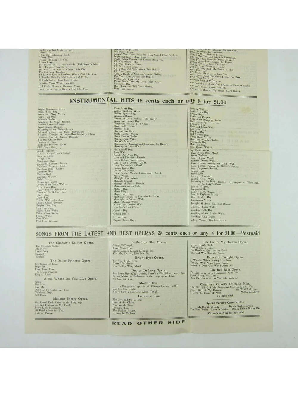 N/A sheet music
